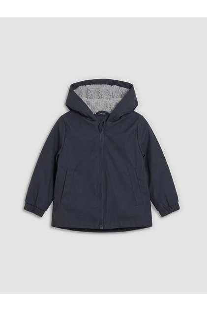 Anthracite Water Repellent Baby Boy Coat