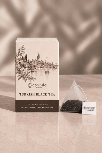 Turkish Black Tea (Turkish Black Tea - 15-Pack Pyramid Tea)
