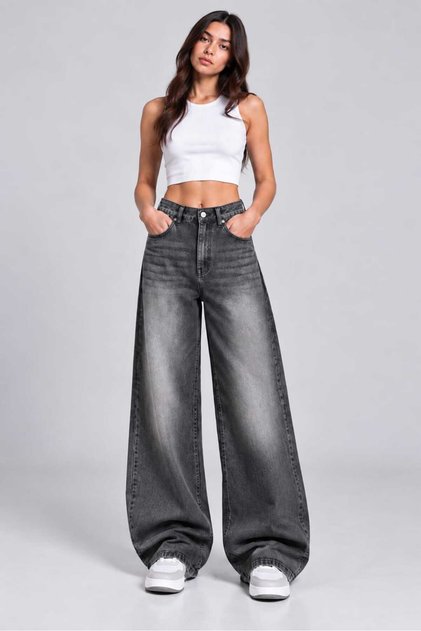 Women's Oversize Wide Leg Baggy Jean Pants