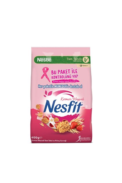 Nestle Kırmızı Meyveli Tam Tahıl ve Pirinç Gevreği 400 G - 3 Adet