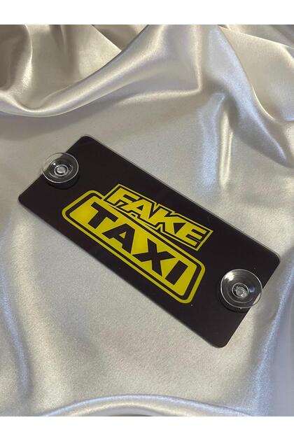 Plexi Fake Taxi with Suction Cup for Sticking to the Glass, 19 X 5.5 cm