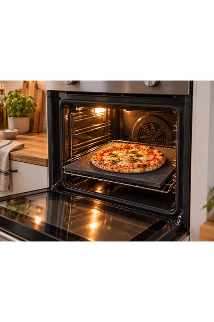 Doğal Bazalt Fırın Taşı – Pizza, Ekmek ve Mangal Taşı (2 × 30 × 40 cm)