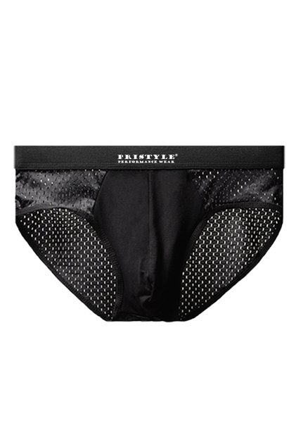 Chiloți pentru bărbați sau băieți, cu uscare rapidă și ventilație puternică, perfecți pentru activități sportive, negru mat, mărimea M, PriStyle ®