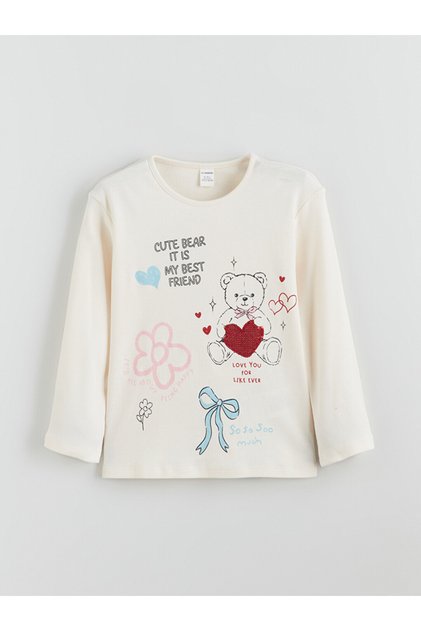Crew Neck Girls' T-Shirt