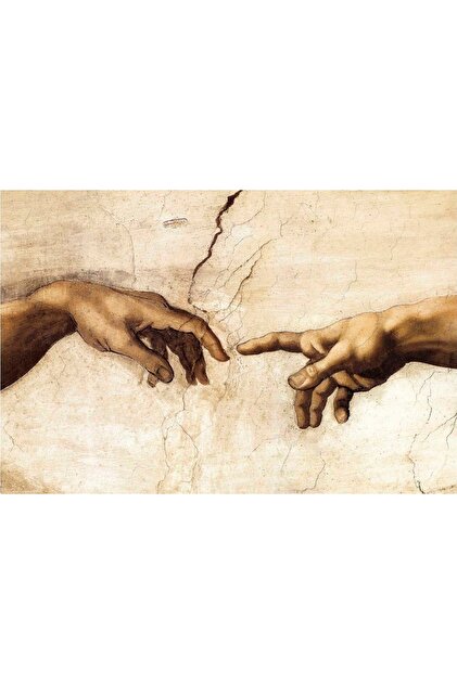 MICHALANGELO DEKORATİF DEV BOYUT CANVAS TABLO 100X150 CM