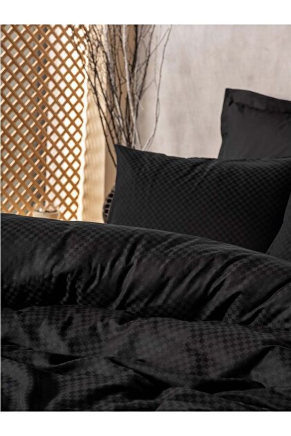 Rf Dual -Plaid Black- Double Duvet Cover Set