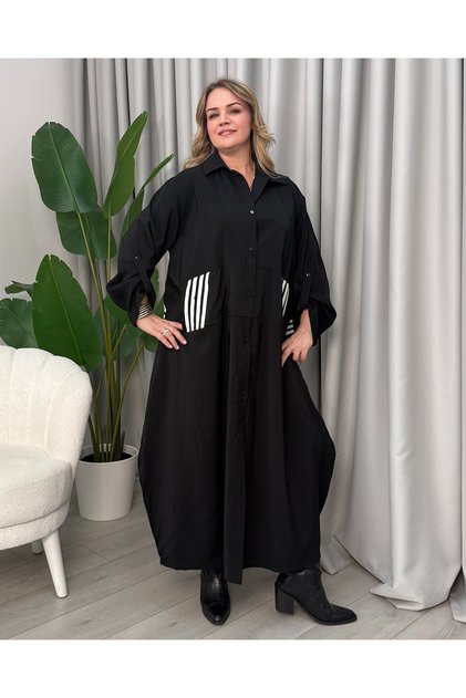 Adele Salaş Elbise Siyah