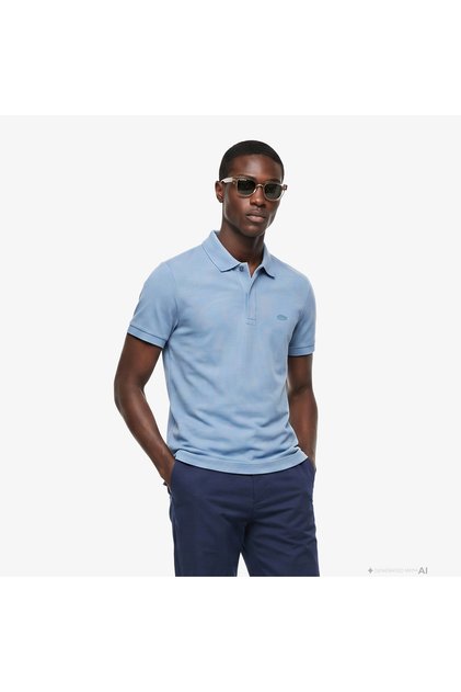 Erkek Regular Fit Mavi Paris Polo