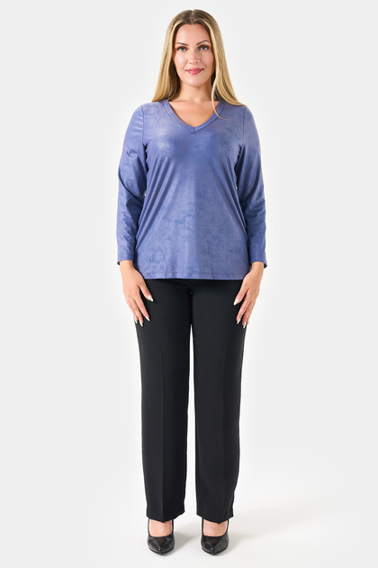 30223 Black Draped Fabric Stylish Pants with Tube Waist