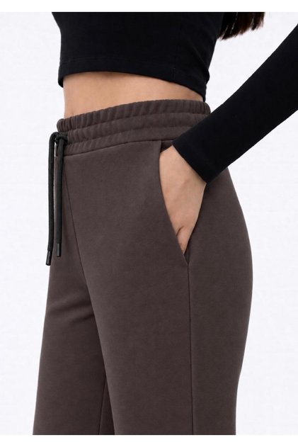 Kadın Kahve Modal Eşofman Altı-P2273