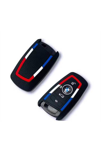 PETEK DESENLİ PREMİUM BMW Smart F30 F32 F10 F20 Uyumlu 3 TUŞLU ŞERİTLİ KILIF