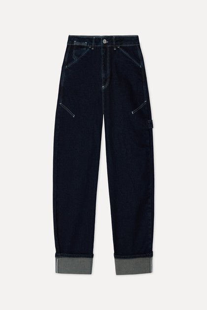 Women's Indigo Mom Fit Jean Pants