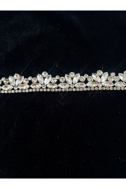 Krsital Taşlı Özel Tasarım Şık zarafet aksesuar 40 cm