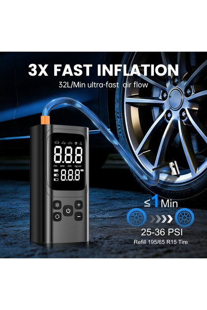 Battery powered Style 1 C11 Wireless Car Air Pump 150PSI Electric Tire Inflator Portable Air Compre