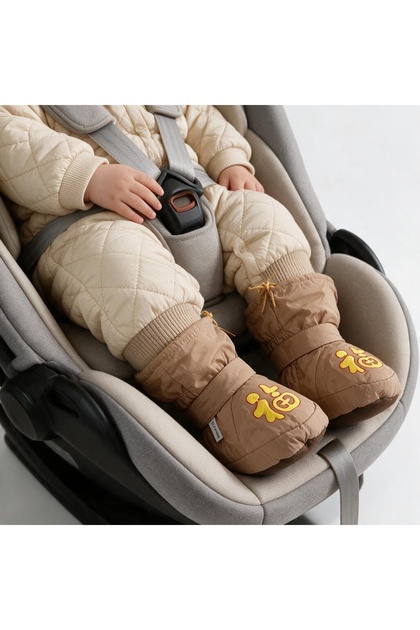 Botoşei impermeabili de iarnă pentru bebe, interior îmblănit, talpă anti-alunecare, 31152-26010