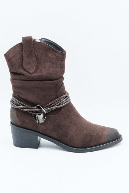 Kristebell Imported Suede Leather Heeled Women's Boots Kb 26 0029 K