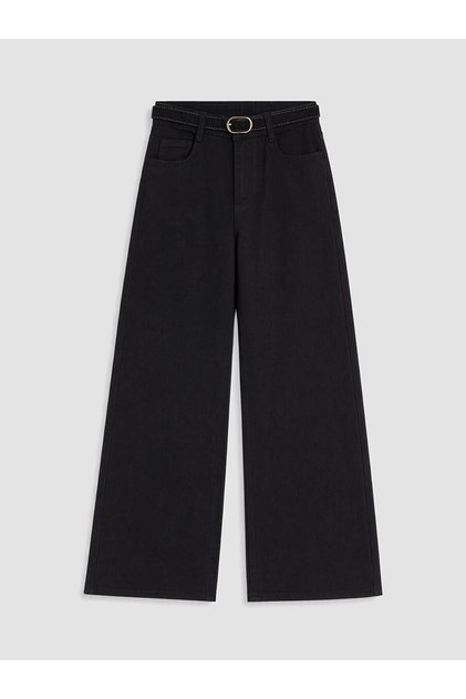 Alita City Lcw Kids Black Girls' Gabardine Pants with a Difference