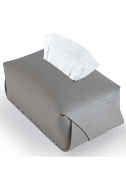 Leather Tissue Box Cover, Tissue Box Holder for Living Room, Bedroom and Office, Office Desk Tissue