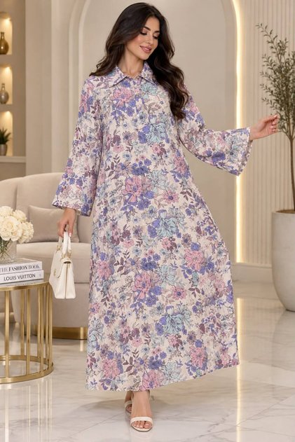 جلابيه منزلي لنيقة قصة كويتي