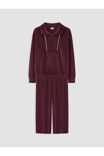 Mürdüm Girl's Velvet Tracksuit Set