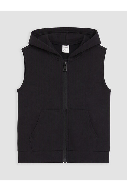 Two Mt Shop Quality Lcw Kids Black 2 Thread Plain Boys' Vest