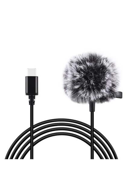 Microfon lavalieră cu clemă PU425 1.5m USB-C