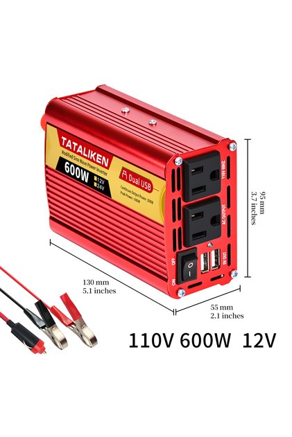12V 600W 110V 60HZ Inverter 12v, 60hz 24V 600W 1500W 2000W 2500W, portable vehicle-mounted household