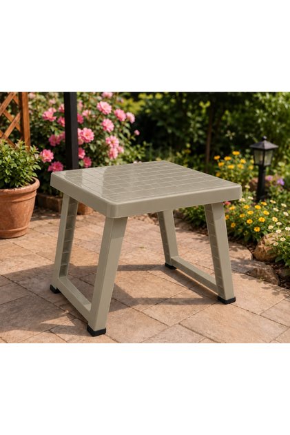 Katlanır Çok Amaçlı Plastik Sehpa 49x39x37 cm Bahçe Balkon Kamp Piknik Masa