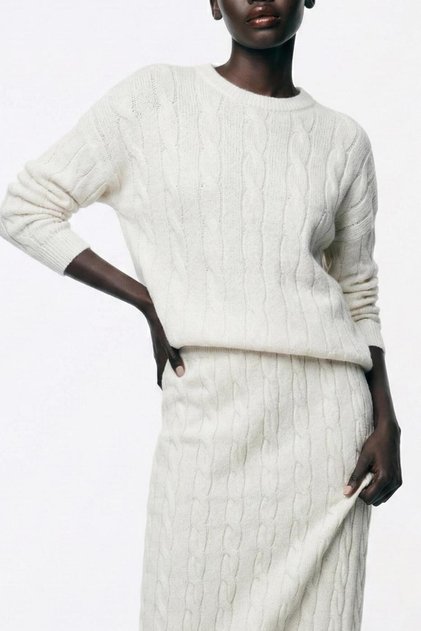 Saçörgü Triko Oversize Kazak