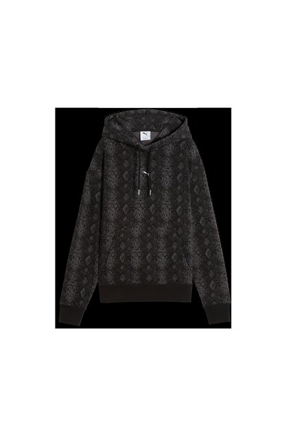 SNAKE PACK Relaxed Hoodie Siyah Kadın Sweatshirt