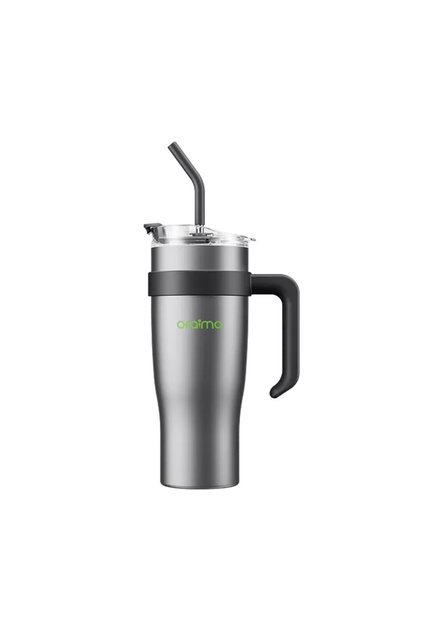 زجاجة ماء معزولة حرارياً ThermoGo S1200 كبيرة الحجم 1.2 لتر - رمادي
