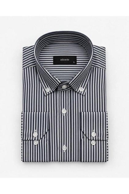 Classic Regular Fit Long Sleeve Cotton Men's Shirt 7766