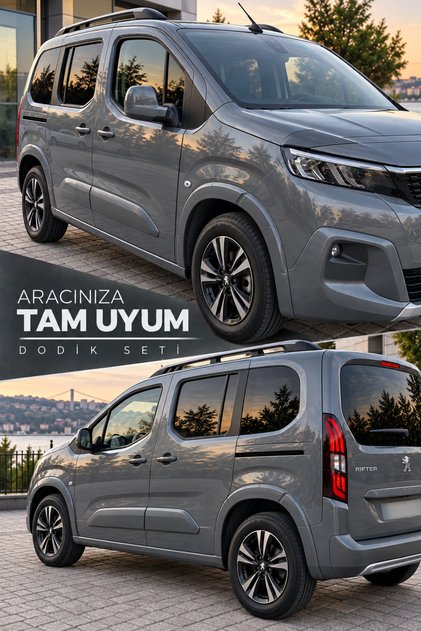 RİFTER-COMBO-BERLİNGO-PROACE-DOBLO ARACA ÖZEL DODİK SETİ A+ GRİ