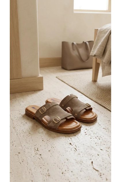 1906 Genuine Leather Women's Slippers
