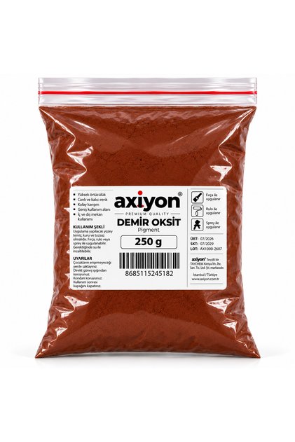 Kahverengi Demir Oksit Pigment 1000 g Toz Renklendirici