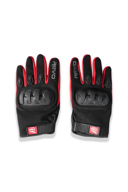 Gp Revo Eld21 3 Protection Motorcycle Gloves Black-Red