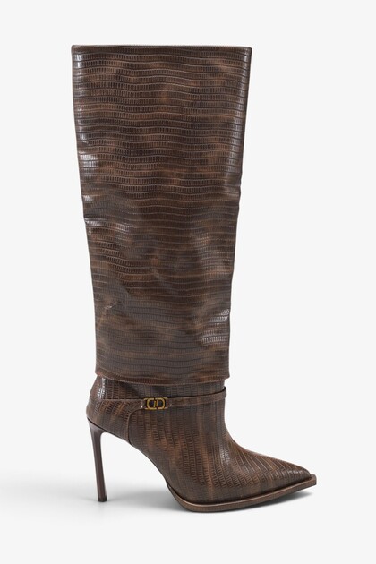 Kelasy Women's Accessory Boots - Brown Lizard