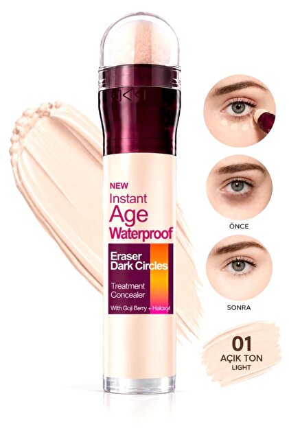Instant Age Waterproof Sünger Uçlu Göz Altı Kapatıcısı Concealer