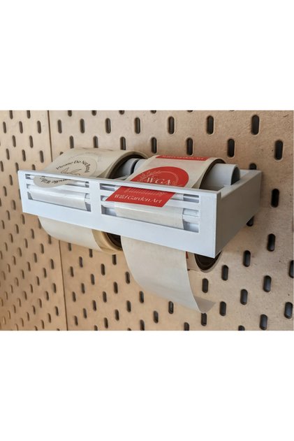 Skadis Compatible Sticker Roll Holder – Large Roll Label and Tape Organizer