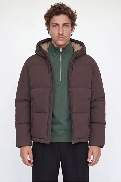 Men's Inflatable Coat Hooded Jjgalaxy Puffer Zippered Padded Casual Winter Sportswear Outerwear Stylish Model 12303930