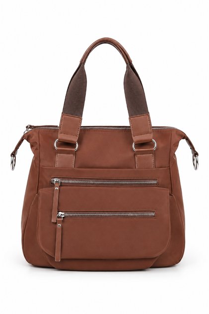 Jkln Women's Shoulder Bag Large Volume Daily Coffee Color Handbag 2405-7