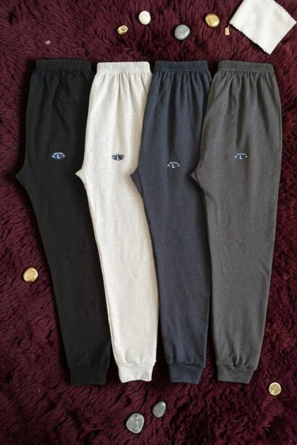 Unisex Winter Leggings Black Gray Indigo Smoked 4-Pack Cuffed Cuffed Leggings Long Comfortable