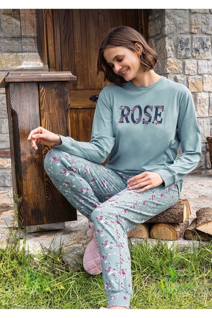 Bisiklet Yaka Kadın Pijama Takımı