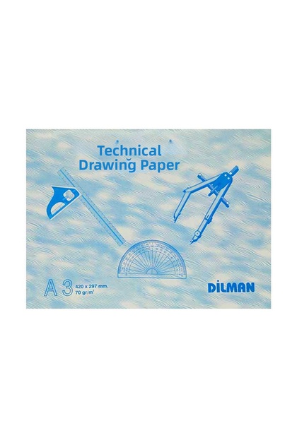 Di̇lman Technical Drawing Notebook A3 Horizontal 70 Gr 30 Yp 2115