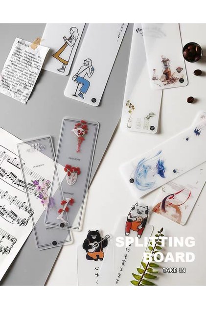 E2-4 Pieces Washi Tape Organizer Pvc Card