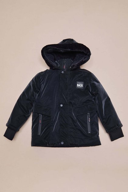 Coat with Hood and Crest for Boys