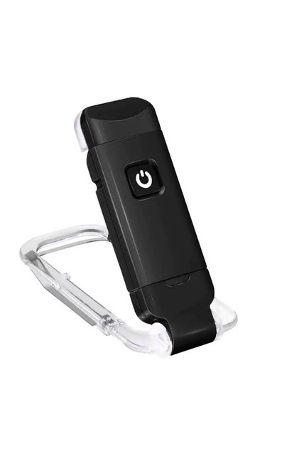 WHITE Black Book Light Mini Light Reading Clip Light LED Small Night Light USB Charging Adjustable B