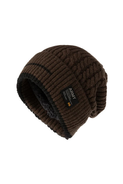 Coffee Unisex Winter Beanie Hat for Men Knitted Hat Cycling Caps Beanie Women Thick Bonnet Hats Skul