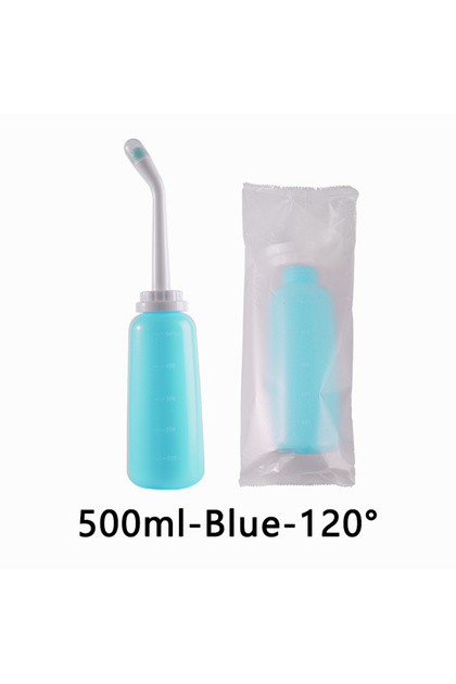 120-Blue-500ml Portable Bidet Private Parts Flushing Device Baby Butt Cleaner Confinement Pregnant a
