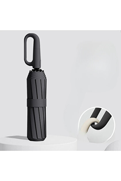 Black Strong Reinforced Wind-resistant Rain-resistant Dual-purpose UV-resistant Fully Automatic Ring